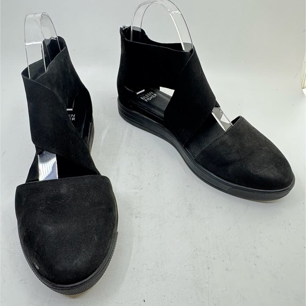 EILEEN FISHER Carver Tumbled Nubuck Sneaker Sandals